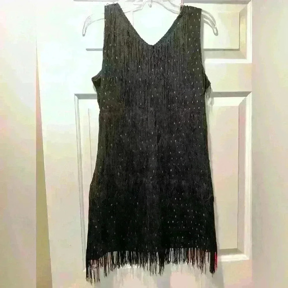🔥NWT Nash Vegas Fringe Mini Dress Size L - Picture 4 of 6